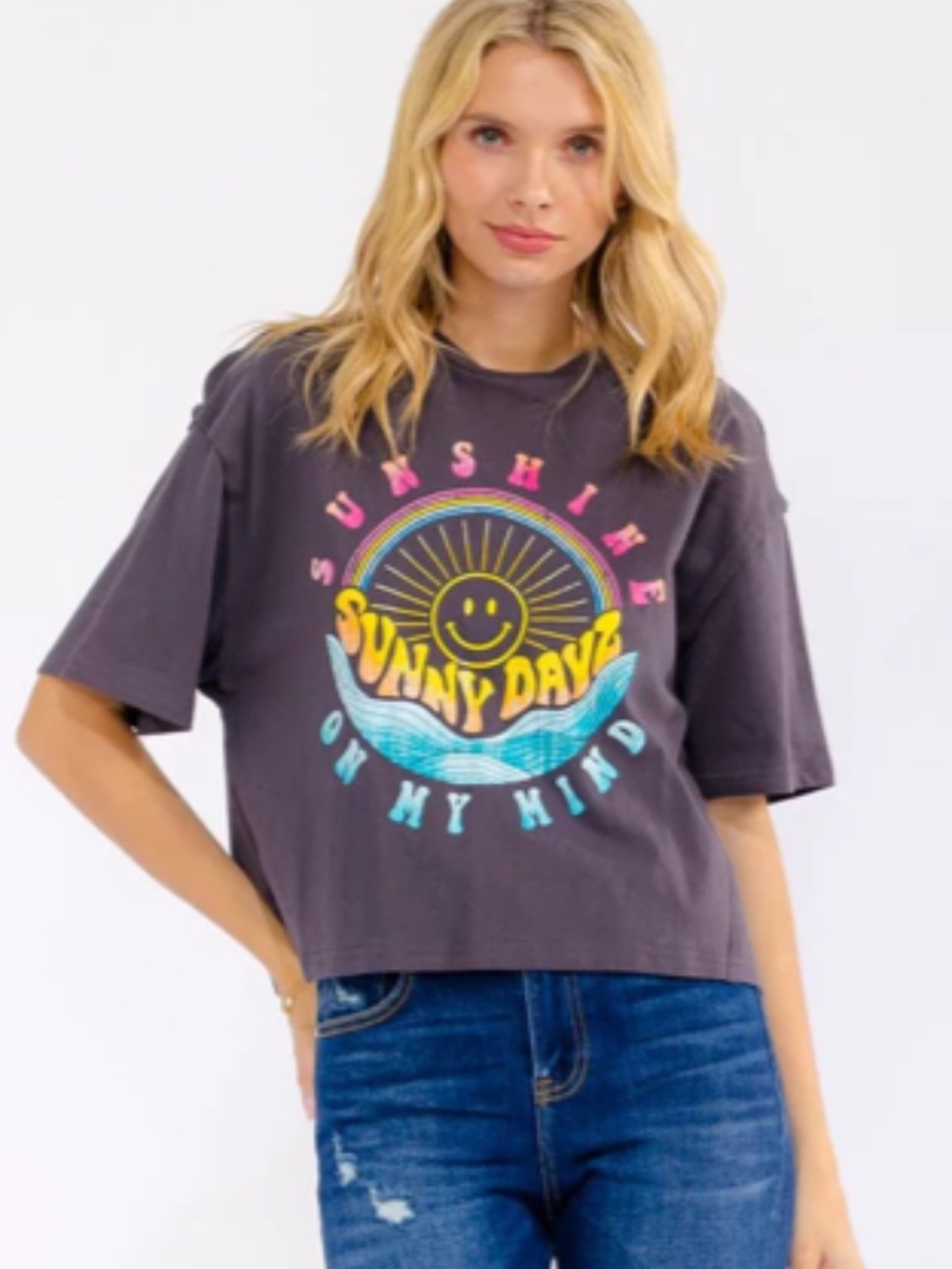 "The Emery" Gray Sunshine On My Mind T-shirt